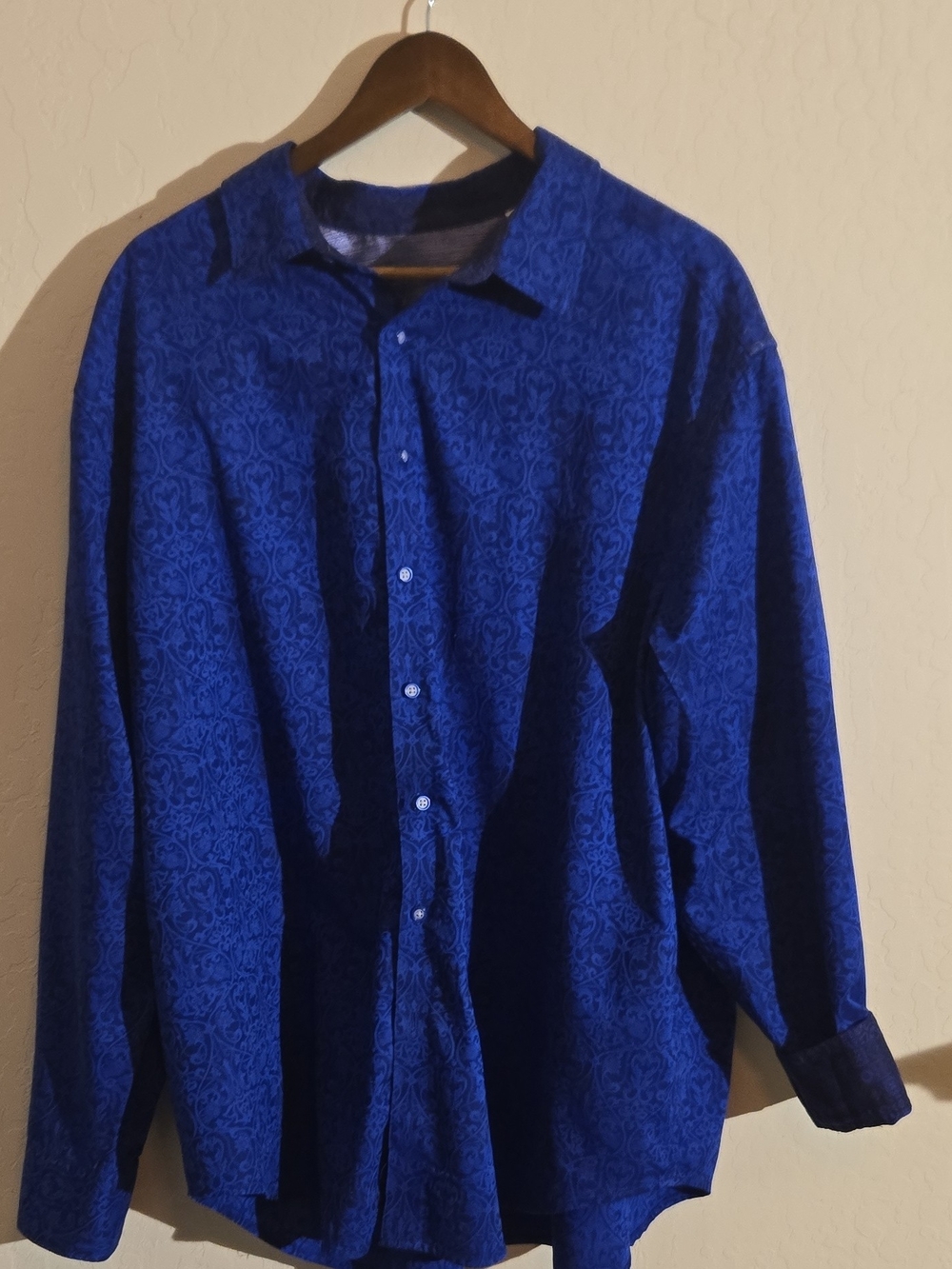 Robert Graham Royal Blue Paisley Button-Up Shirt